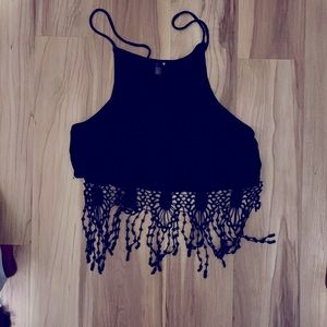 Black Crop Top